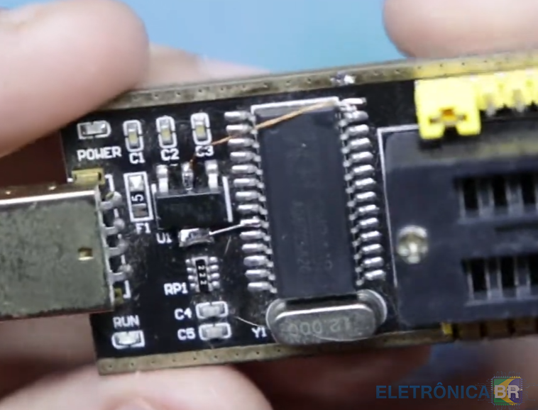 Gravador Programador Eprom Ch341a - Modificação 3.3V vs 5V