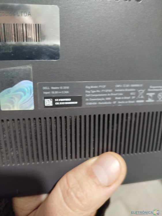 Dell Vostro 15 3510 - GDM 05 LA-L241P - Não liga, esquenta o PUB01