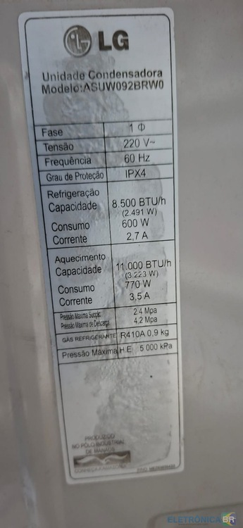 LG - ASUW092BRW0 - Placa EAX61438601 - Defeito na EEPROM